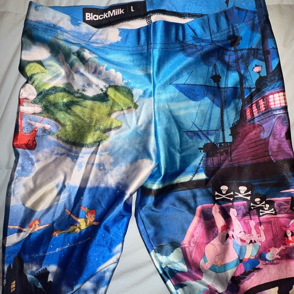 Set of Three Black Milk Disney Leggings sz Large Villains Peter Pan NMBC RARE! - Picture 9 of 9